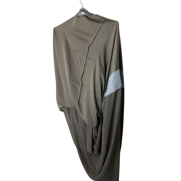 New Banana Republic Metallic Silver Maxi Slip Dress M | Scoop Neck Sleeveless - Picture 12 of 15